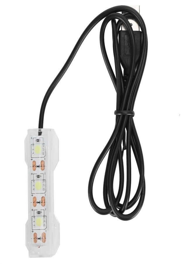Kodrily Soft LED Aquarium Plant Light, 5V 0.6W USB 2.0 Mini Aquarium Lamp, LED Desktop Fish Tank Light with 3.28ft Cable, White Lighting Small Water Plant Light for Plant Grow - Image 2